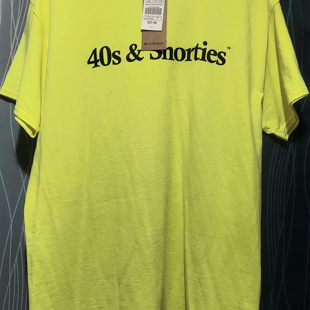 40's & Shorties Bright Yellow Logo Tee